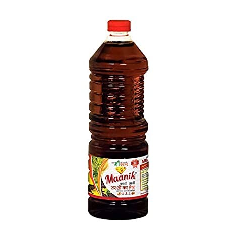 Maanik Kachi Ghani Mustard Oil 1 Ltr